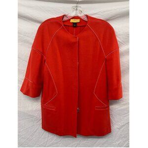 SoCa St. John Modern Cardigan Jacket Orange/ small